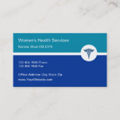 Visitekaartjes voor de medische benoeming van vrou (Voorkant)