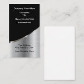 Visitekaartjes voor de metalen verticale indeling  (Voorkant / Achterkant)