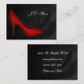 Visitekaartjes voor de Mode van schoenen (Voorkant / Achterkant)