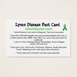 Visitekaartjes voor de opsporing van de ziekte van