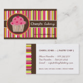 Visitekaartjes voor de perskoeken van taarten (Voorkant / Achterkant)