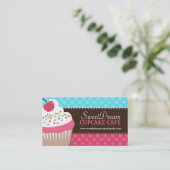 Visitekaartjes voor de perskoeken van taarten (Staand voorkant)