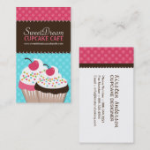 Visitekaartjes voor de perskoeken van taarten (Voorkant / Achterkant)