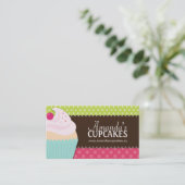 Visitekaartjes voor de perskoeken van taarten (Staand voorkant)