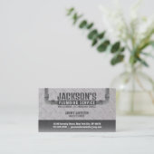 Visitekaartjes voor de plug-in Service met slogan (Staand voorkant)