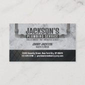 Visitekaartjes voor de plug-in Service met slogan (Voorkant)