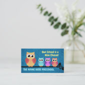 Visitekaartjes voor de preschool (Staand voorkant)