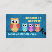 Visitekaartjes voor de preschool (Voorkant)