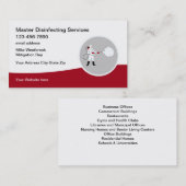 Visitekaartjes voor de reiniging van het Bio-virus (Voorkant / Achterkant)