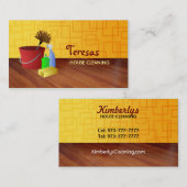 Visitekaartjes voor de reiniging van Janitorial (Voorkant / Achterkant)