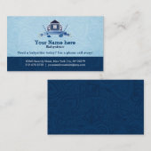 Visitekaartjes voor de reiniging van woningen (Voorkant / Achterkant)