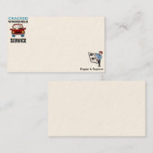 Visitekaartjes voor de reparatie van het voorschil (Voorkant / Achterkant)