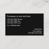 Visitekaartjes voor de taxatie van onroerend goed (Achterkant)