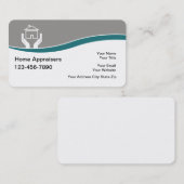 Visitekaartjes voor de taxatie van onroerend goed (Voorkant / Achterkant)