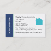 Visitekaartjes voor de taxatie van onroerend goed (Voorkant)