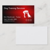 Visitekaartjes voor de training van de kool-hond (Voorkant / Achterkant)