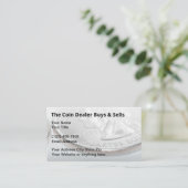 Visitekaartjes voor de verkoop van munten bij verz (Staand voorkant)