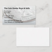 Visitekaartjes voor de verkoop van munten bij verz (Voorkant / Achterkant)