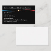 Visitekaartjes voor de vonkdraad van de elektricie (Voorkant / Achterkant)