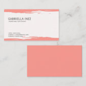 Visitekaartjes voor de Waterverf van perzikkleurig (Voorkant / Achterkant)