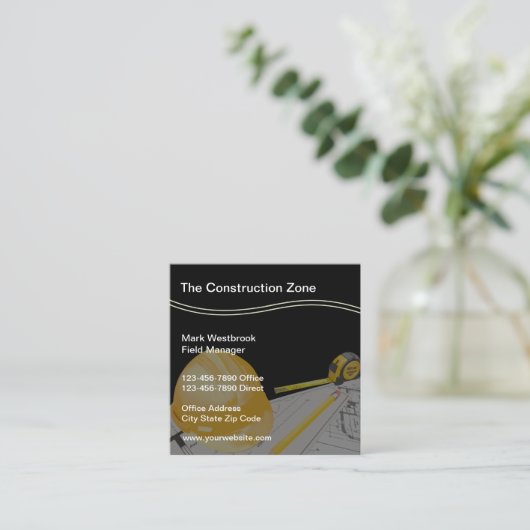 Visitekaartjes voor de wolbouw (Staand voorkant)