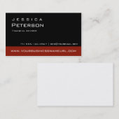 Visitekaartjes voor de zwarte rood financieel advi (Voorkant / Achterkant)