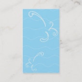 Visitekaartjes voor de Zwemverzorging van zwembade (Achterkant)