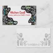 visitekaartjes voor decoratief keukengerei (Voorkant / Achterkant)