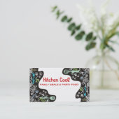 visitekaartjes voor decoratief keukengerei (Staand voorkant)