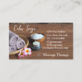 Visitekaartjes voor deep tissue massage therapie (Voorkant)