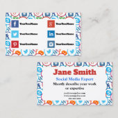 Visitekaartjes voor deskundigen op het gebied van  (Voorkant / Achterkant)