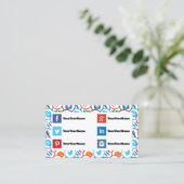 Visitekaartjes voor deskundigen op het gebied van  (Staand voorkant)