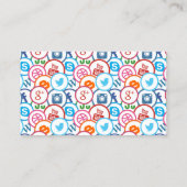 Visitekaartjes voor deskundigen op het gebied van  (Achterkant)