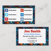 Visitekaartjes voor deskundigen op het gebied van  (Voorkant / Achterkant)