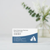 Visitekaartjes voor dierenartsafspraak (Staand voorkant)