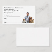 Visitekaartjes voor dierenartsafspraak afsprakenkaartje (Voorkant / Achterkant)