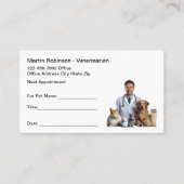 Visitekaartjes voor dierenartsafspraak afsprakenkaartje (Voorkant)