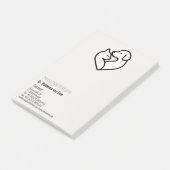 visitekaartjes voor dierenartsen post-it® notes (Schuin)