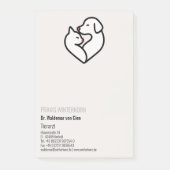 visitekaartjes voor dierenartsen post-it® notes (Voorkant)