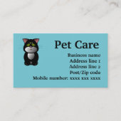 Visitekaartjes voor dierenverzorging (Voorkant)