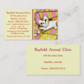 Visitekaartjes voor dierenverzorging (Voorkant / Achterkant)