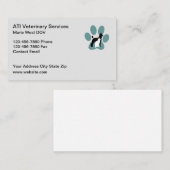 Visitekaartjes voor diergeneeskunde (Voorkant / Achterkant)