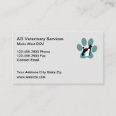 Visitekaartjes voor diergeneeskunde (Voorkant)