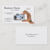 Visitekaartjes voor digitale camera (Voorkant / Achterkant)