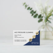 Visitekaartjes voor drukreiniging (Staand voorkant)