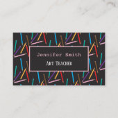 Visitekaartjes voor dubbelzijdige kunstleraar (Voorkant)