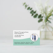 Visitekaartjes voor een fysiotherapeut (Staand voorkant)
