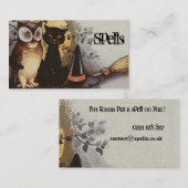 Visitekaartjes voor een heks (Voorkant / Achterkant)