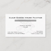 Visitekaartjes voor eenvoudige verf (Voorkant)