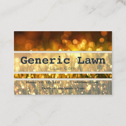 Visitekaartjes voor eigen verzorging (Achterkant)